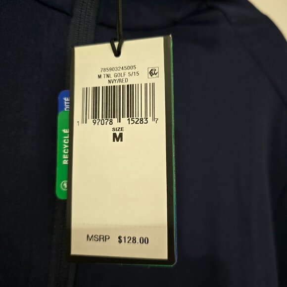 RLX Ralph Lauren Men's 1/4 Zip Performance Wicking Pullover Red Blue Sz Med NWT - Picture 4 of 8